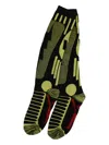 Walter Van Beirendonck Panelled Socks In Green