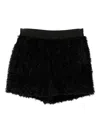 Walter Van Beirendonck Pile-texture Shorts In Black