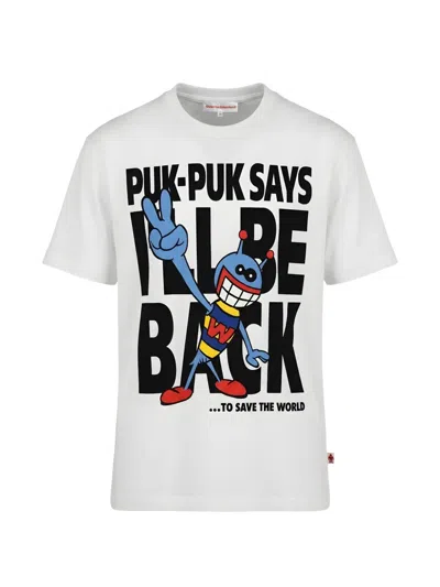 Walter Van Beirendonck Puk-puk Graphic-print T-shirt In White