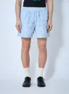 Walter Van Beirendonck Quilted Shorts In Light Blue