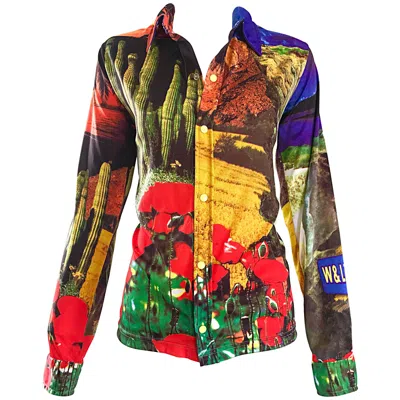 Pre-owned Walter Van Beirendonck Rare 1990s  Photo Reel 90s Vintage Unisex Novelty Shirt In Black