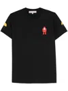 Walter Van Beirendonck Safe And Sound-t Raised Logo-detail T-shirt In Cc37 Black