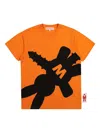 Walter Van Beirendonck Shadow Bunny T-shirt In Orange
