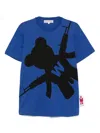 Walter Van Beirendonck Shadow Teddy T-shirt In Blue