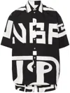 Walter Van Beirendonck Shirt Combi Shorts Playsuit In Black