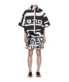 Walter Van Beirendonck Shirt Combi Shorts Playsuit In Multi