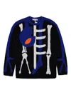 Walter Van Beirendonck Skeleton Jumper In Black