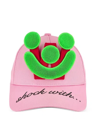 Walter Van Beirendonck Smiley Cap In Pink