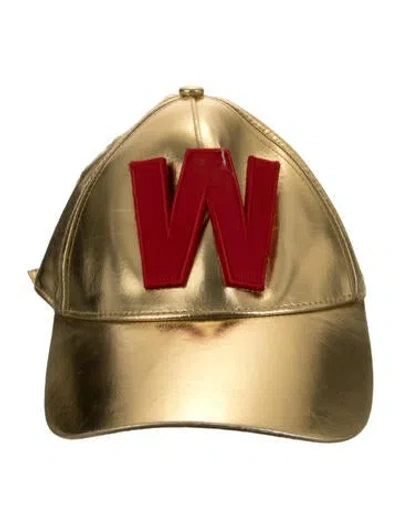Pre-owned Walter Van Beirendonck Spring/summer 2023 W Logo Cap In Gold