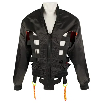 Pre-owned Walter Van Beirendonck Ss 19 Wild Is The Wind Collection Polyester Bomber Jacket In Black