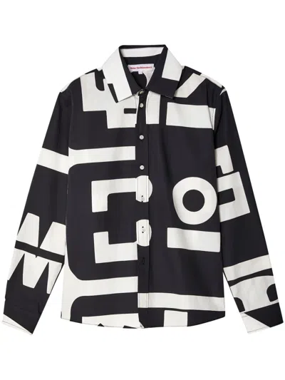 Walter Van Beirendonck Star Graphic-print Shirt In Black