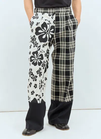 Walter Van Beirendonck Black Star Trousers In Comb. Ii Black