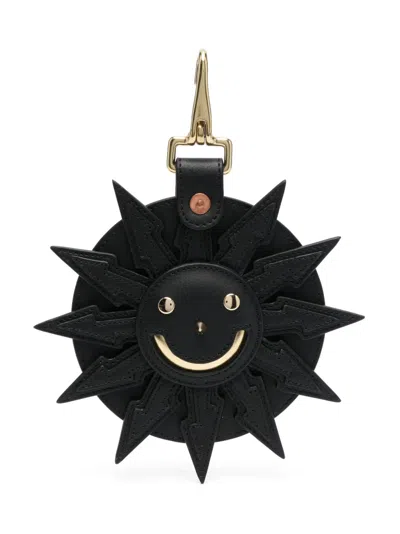 Walter Van Beirendonck Sun Branded Keyholder In Black