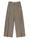 Walter Van Beirendonck Sun Checked Trousers In Brown