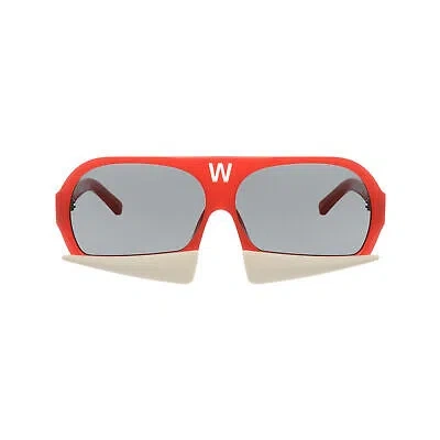 Pre-owned Walter Van Beirendonck Sunglasses  Ss2015 Red Bone Grey Lens Original