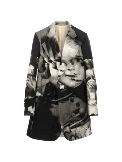Walter Van Beirendonck Tarot Glitch Blazer In Black