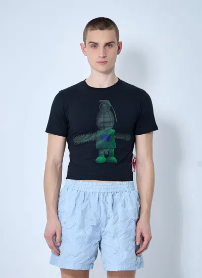 Walter Van Beirendonck Toyterror Micro T-shirt In Black