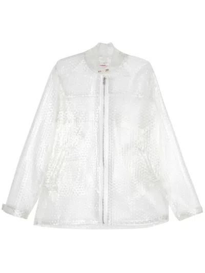Walter Van Beirendonck Transparente Jacke In Nude