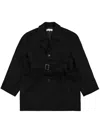 Walter Van Beirendonck Tunnel Coat In Black