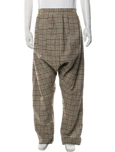 Pre-owned Walter Van Beirendonck Virgin Wool Pants In Multicolor