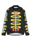 Walter Van Beirendonck Black Void Clown Bike Turtleneck In Black