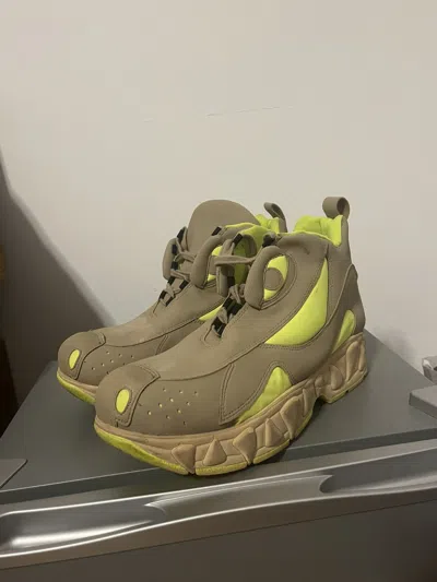 Pre-owned Walter Van Beirendonck W&lt Summer 1998 Runway Worn Gator Shoes In Sand