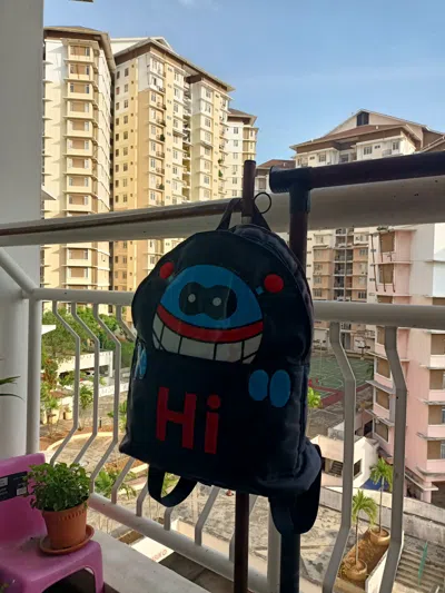 Pre-owned Walter Van Beirendonck W & Lt  Puk Puk Backpack In Blue