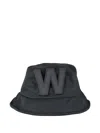 Walter Van Beirendonck W-initial Bucket Hat In Black