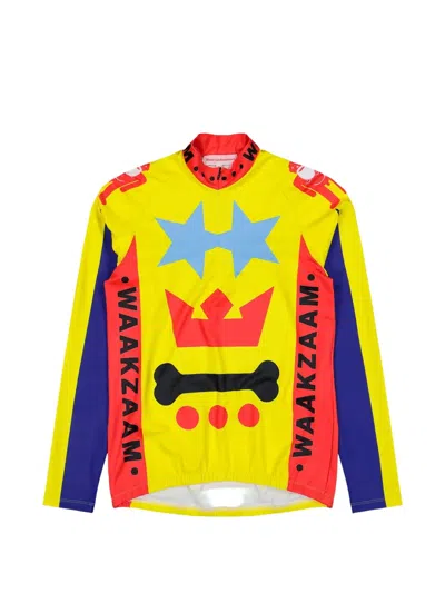 Walter Van Beirendonck Waakzaam Graphic-print Zip Top In Multi