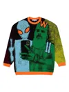 Walter Van Beirendonck "we Come In Peace" Jumper In Multi
