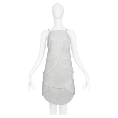 Pre-owned Walter Van Beirendonck White Padded Batting Dress 1999