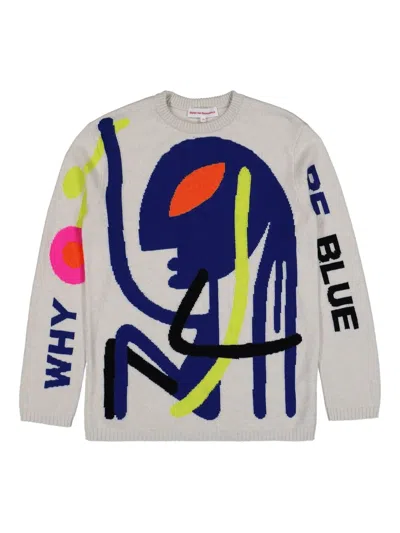 Walter Van Beirendonck Why Be Blue Jumper In Gray