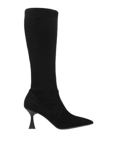 Walter Violet Woman Boot Black Size 8 Leather