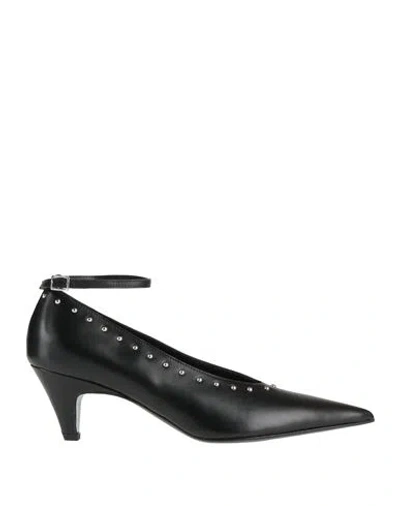 Walter Violet Woman Pumps Black Size 11 Leather