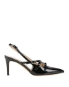 Walter Violet Woman Pumps Black Size 5 Leather