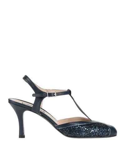Walter Violet Woman Pumps Midnight Blue Size 10 Leather