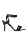 Walter Violet Woman Sandals Black Size 6.5 Leather