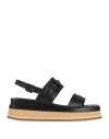 Walter Violet Woman Sandals Black Size 7 Leather