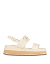 Walter Violet Woman Sandals Cream Size 11 Leather