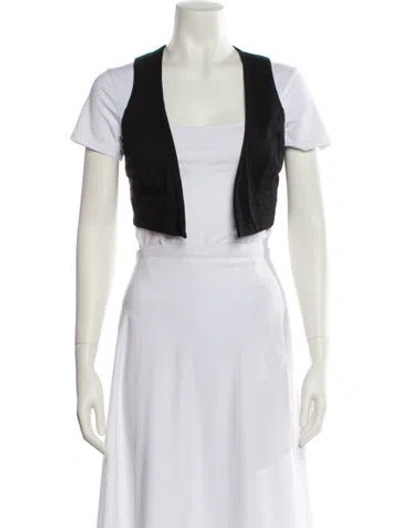 Pre-owned Walter Wool Bolero In Black