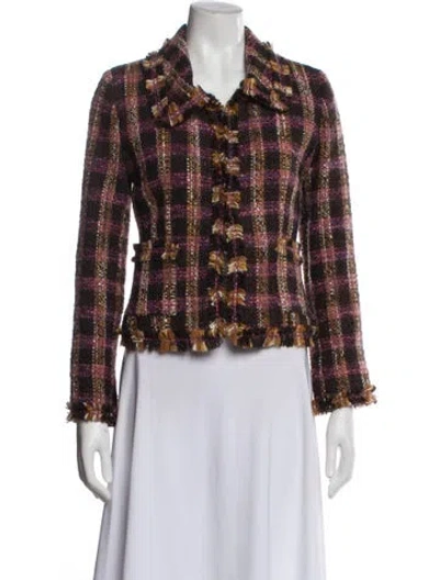 Pre-owned Walter Wool Tweed Pattern Evening Jacket In Multi