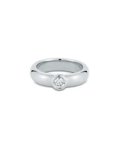 Walters Faith 18k Gold Bezel Set Diamond Ring In Silver