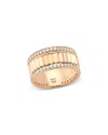 Walters Faith 18k Rose Gold & Diamond Clive Fluted Band Ring, 0.68 Ct. T. W. In Pink