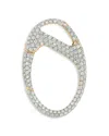 Walters Faith 18k Rose Gold Diamond Pave Charm Holder Pendant In White/rose