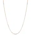 Walters Faith 18k Rose Gold Fine Cable Link Chain Necklace, 16 In Pink