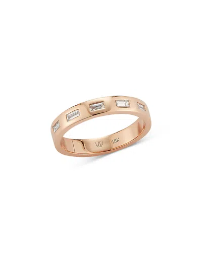 Walters Faith 18k Rose Gold Ottoline Diamond Baguette Band