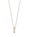 Walters Faith 18k Rose Gold Saxon Mini Link Pendant Necklace, 16 In Pink