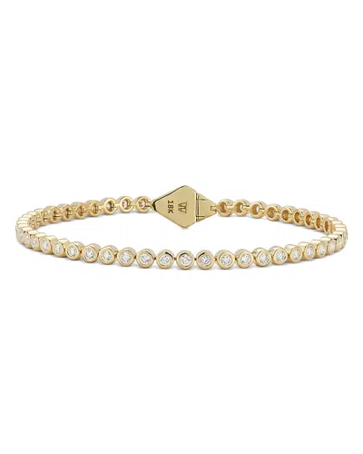 Walters Faith 18k Yellow Gold Diamond Classic Bezel Set Bracelet
