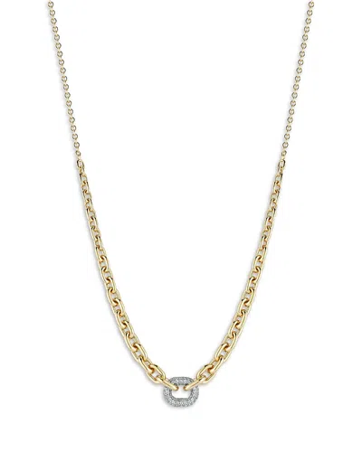 Walters Faith 18k Yellow Gold Diamond Morrell Graduated Link Necklace, 16 In Brown