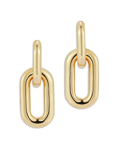 Walters Faith 18k Yellow Gold Morrell Drop Huggie Hoop Earrings
